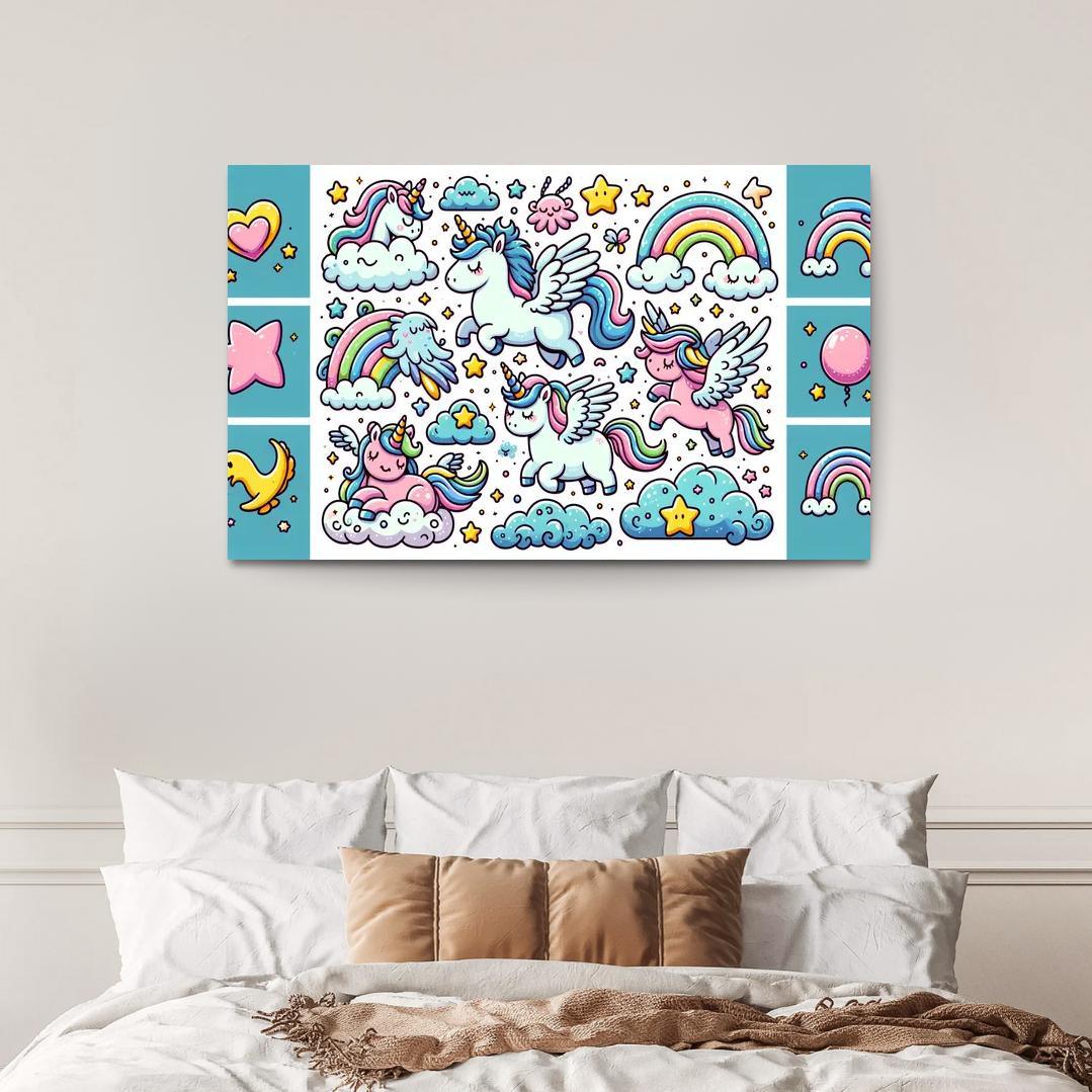Mythical Creature Kingdom 1 Piece HD Canvas Wall Art-Original Frame