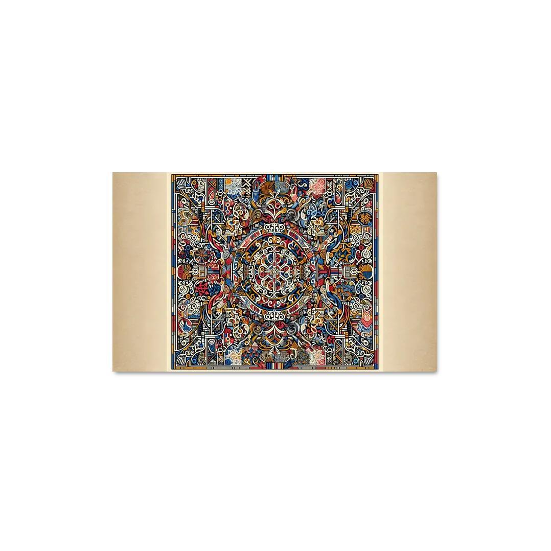 Cultural Mosaic Celebrating Diversity and Heritage 1 Piece HD Canvas Wall Art-Original Frame