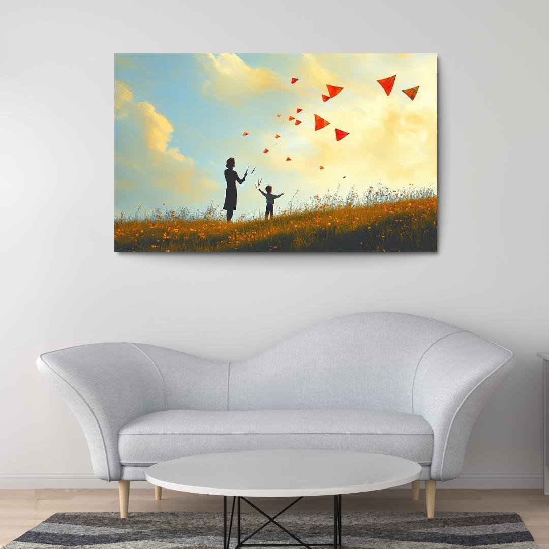 Wings Of Encouragement A Mothers Support Canvas Paintings Frame