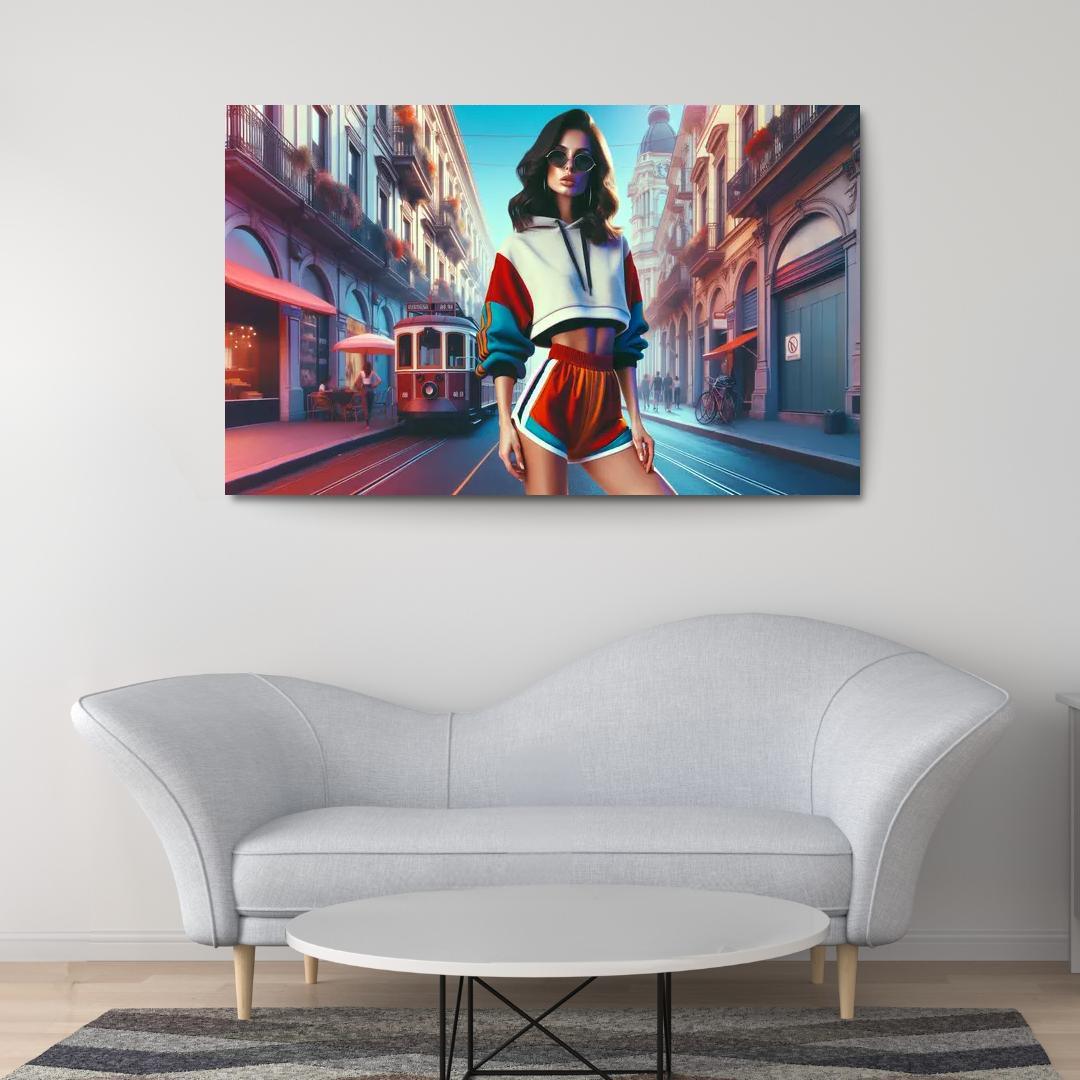 Retro Sport Vintage Athletic Wear Multi-panel Paintings