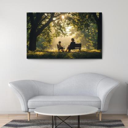 Reflections Of Love A Mother's Heartfelt Advice Canvas Paintings Frame