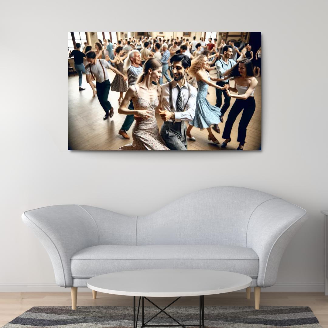 Balboa The Dance Of Swing And Joy Modern Paintings Frame