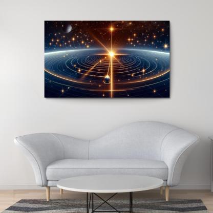 The Mechanics Of Stellar Parallax Abstract Paintings Frame