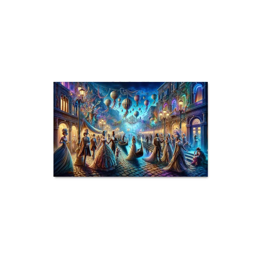 Venice Carnival - Italy Modern Paintings Frame
