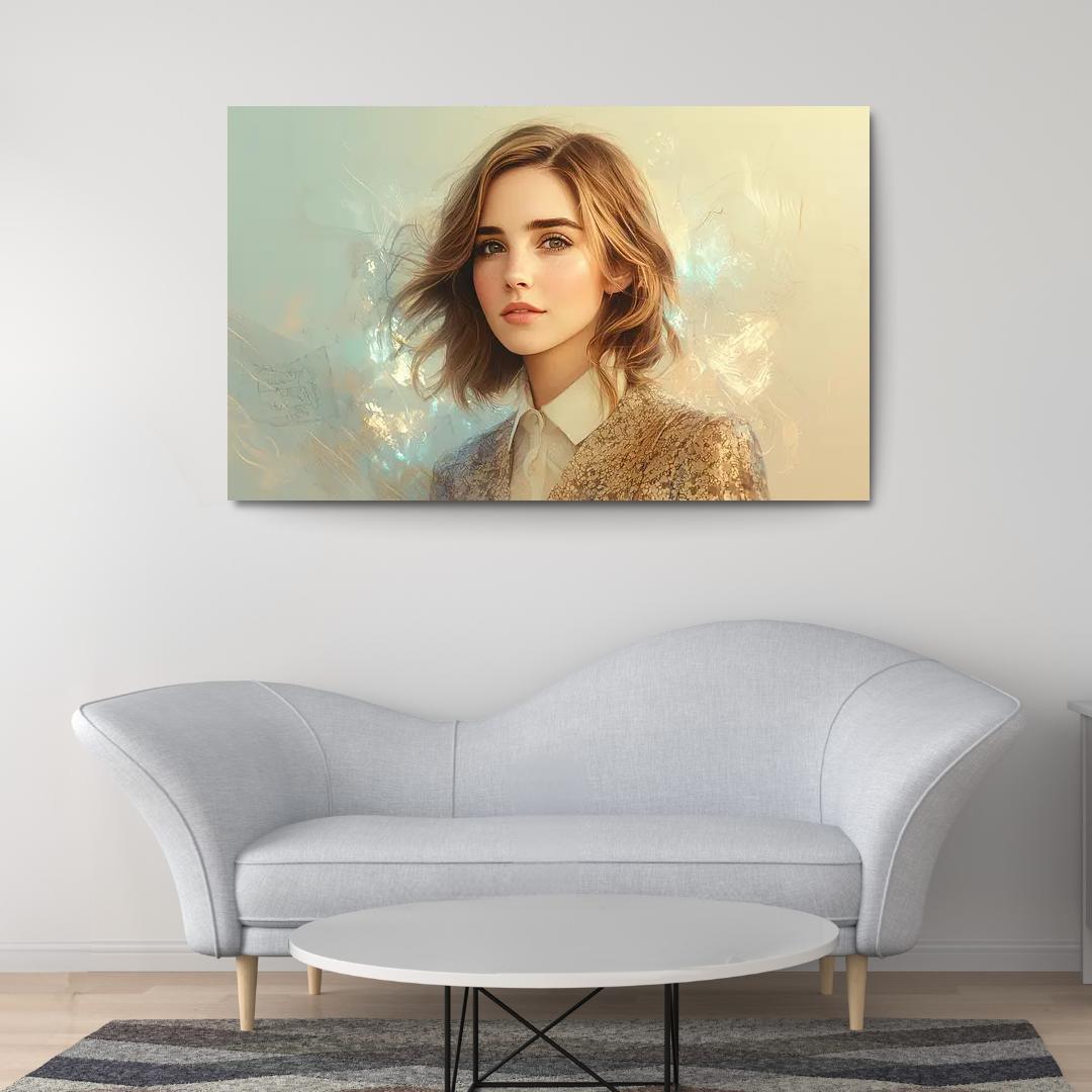 Emma Watson Leading With Grace In A Wizarding World Framed Paintings