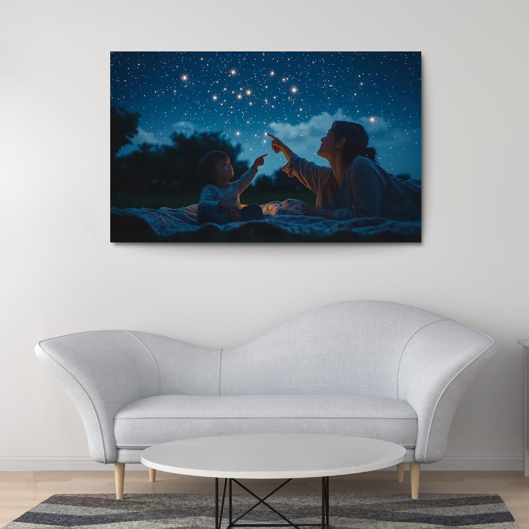 Stars In Our Eyes Dreams Of Tomorrow Custom Paintings Frame