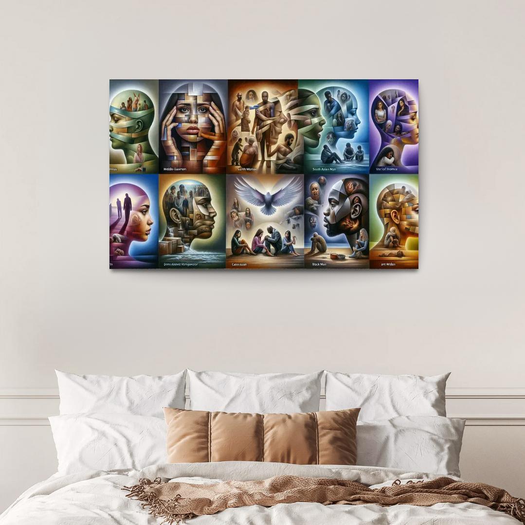 Voices Of Silence Domestic Violence Awareness Multi-panel Paintings