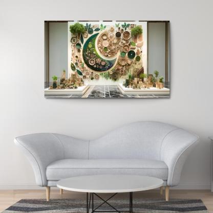 Nature's Art The Beauty Of Sustainable Practices Multi-panel Paintings