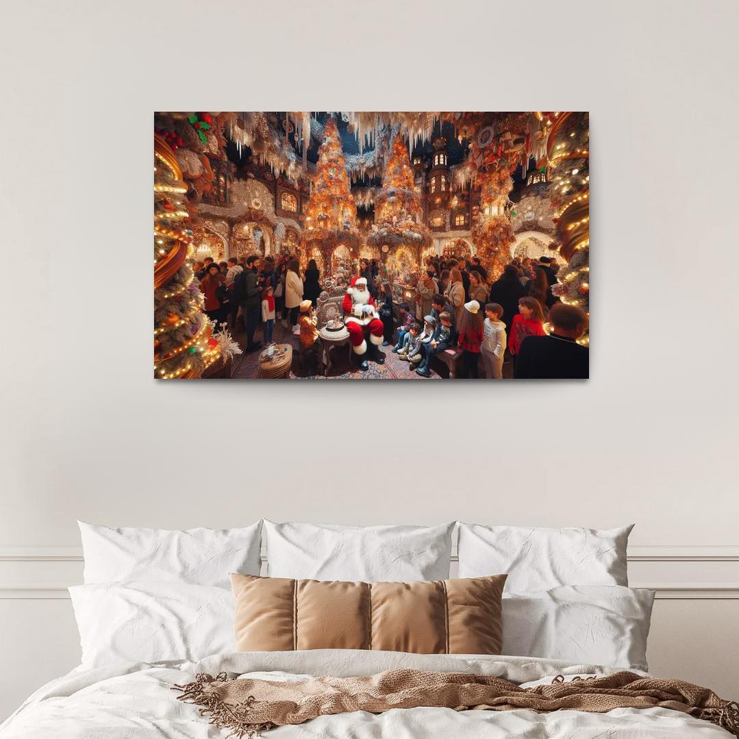 Harrods Christmas Grotto - United Kingdom Modern Paintings Frame