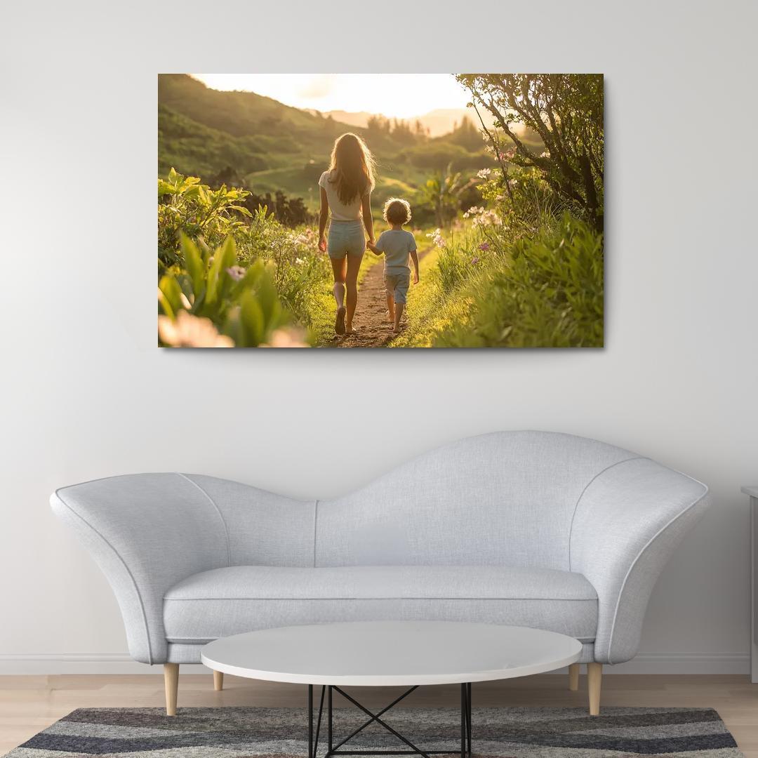 The Journey Of Togetherness A Mothers Path Custom Paintings Frame