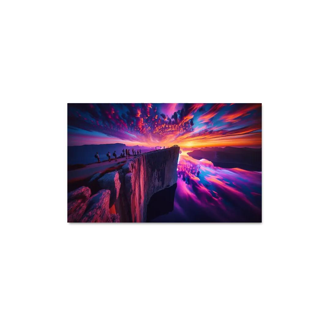 Sunset Ridge Cliffside Viewpoint Art Trends