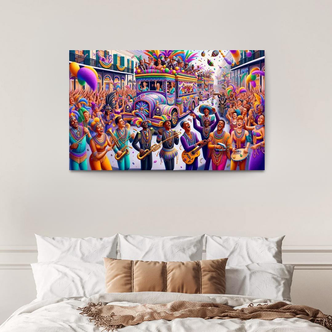 Mardi Gras - United States Modern Paintings Frame