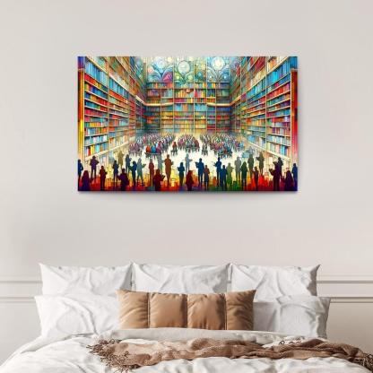 Words Unseen The Impact Of Literacy And Education Multi-panel Paintings