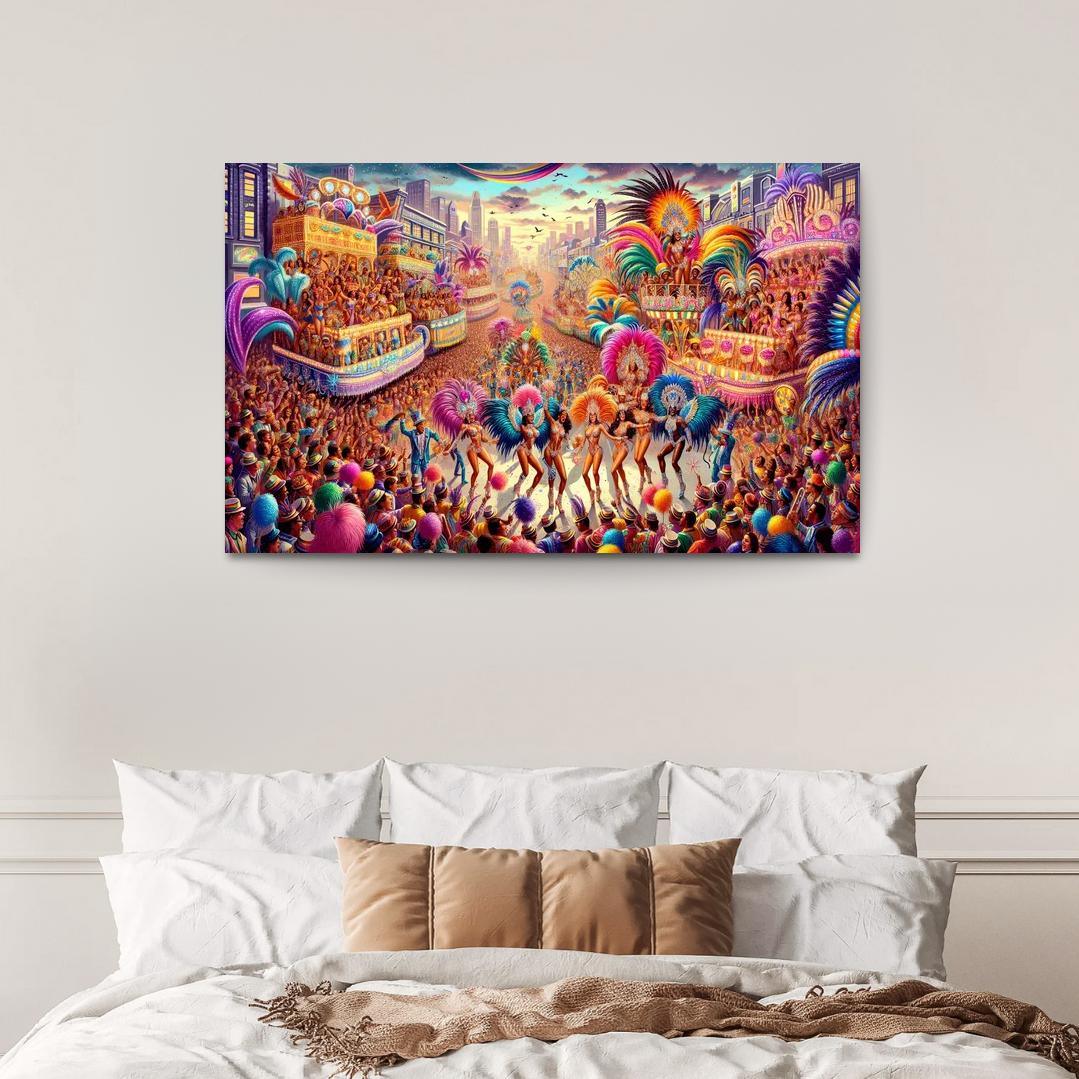 Rio Carnival - Brazil Modern Paintings Frame