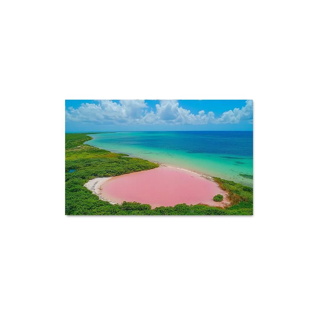 Lake Hillier Abstract Paintings Frame