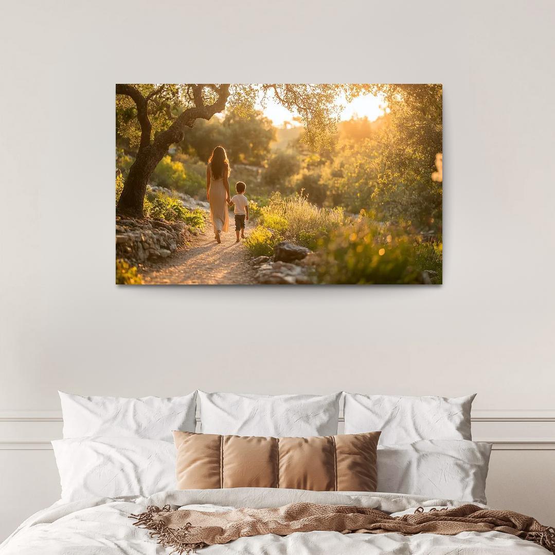 A Journey Of A Thousand Steps A Mothers Guidance Custom Paintings Frame