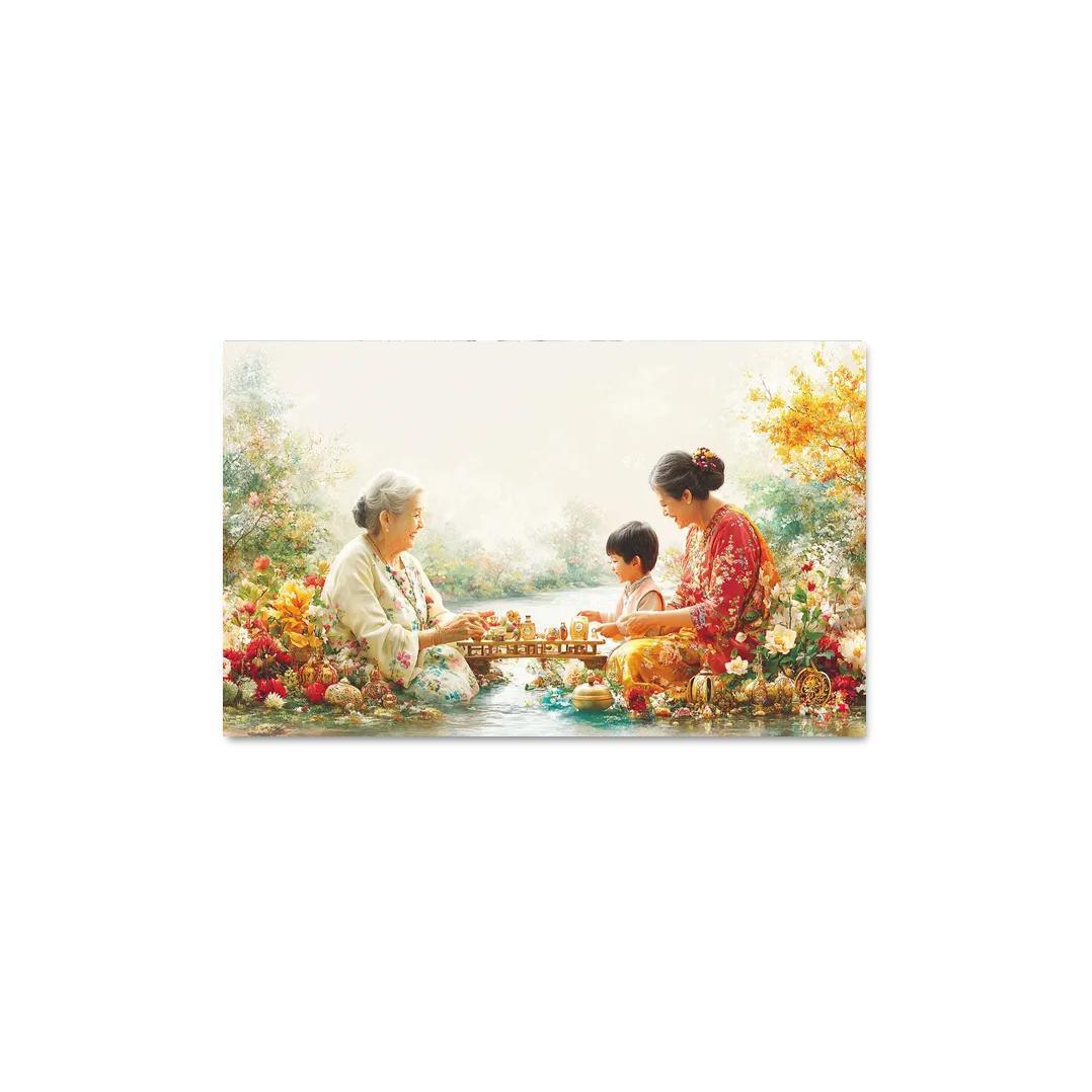 A Bridge Of Love The Connection Between Generations Custom Paintings Frame