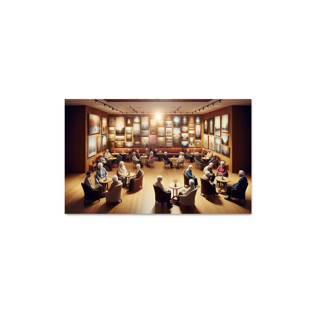 Voices Of The Unseen The Plight Of The Elderly Abstract Paintings Frame