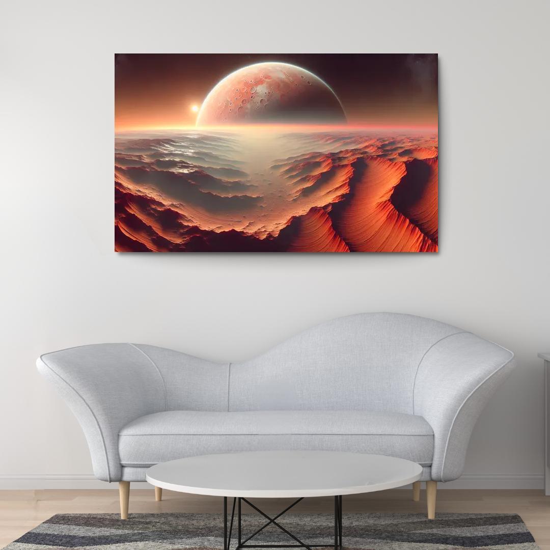 The Evolving Landscape Of Mars Abstract Paintings Frame