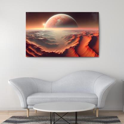 The Evolving Landscape Of Mars Abstract Paintings Frame