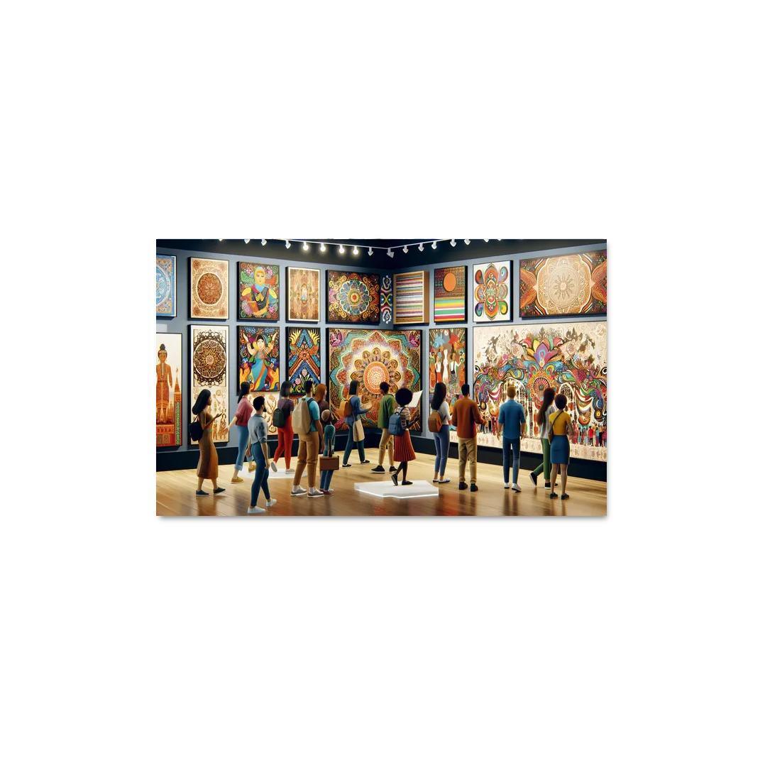 Bridging Cultures Artistic Expressions Of Unity Framed Paintings