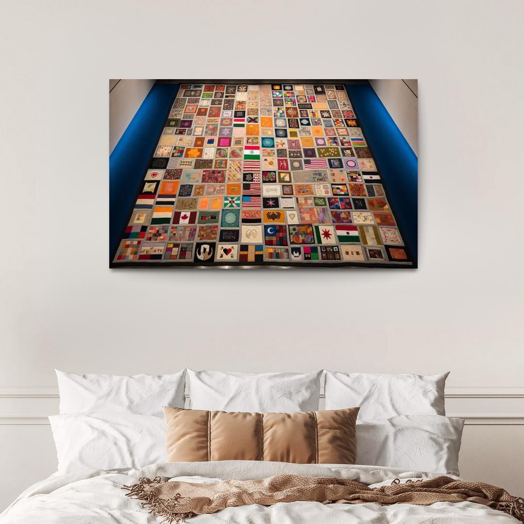 Stitching Together Lives The Impact Of Refugee Crises Custom Paintings Frame