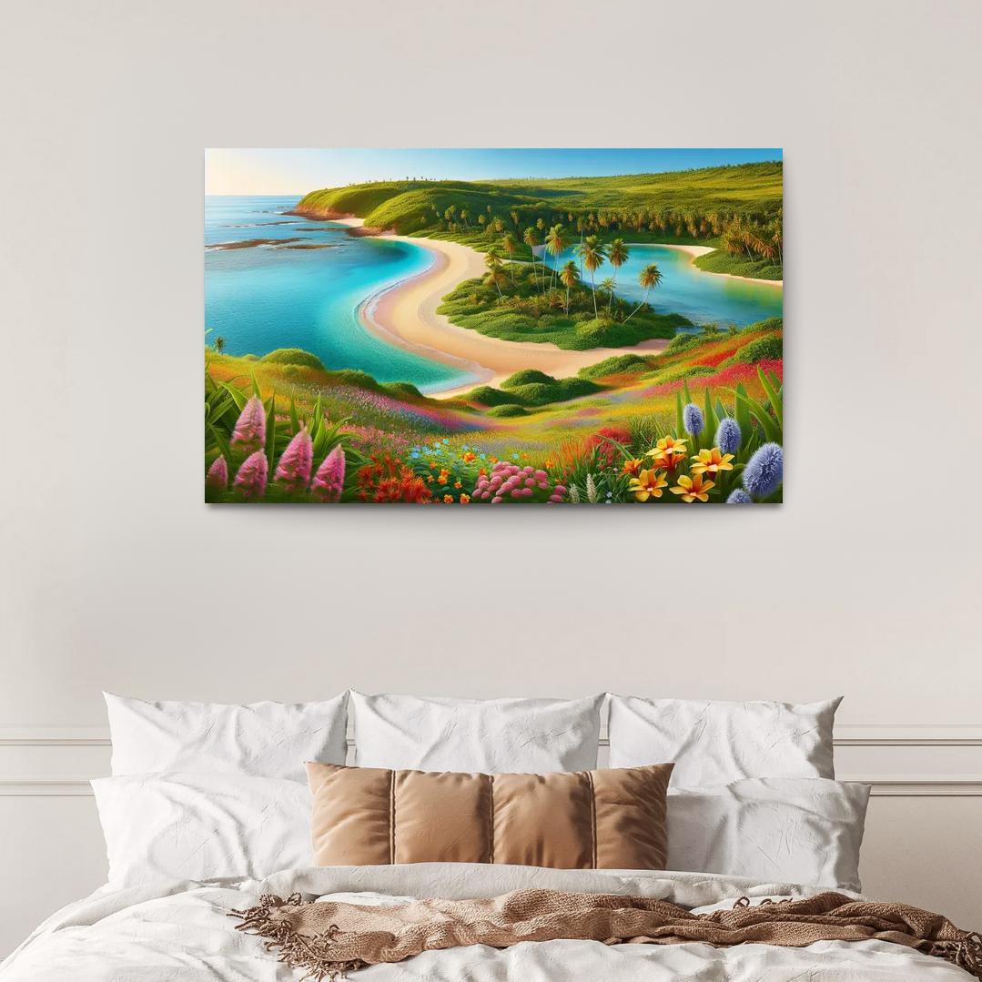Tranquil Waterside Sanctuary Modern Paintings Frame