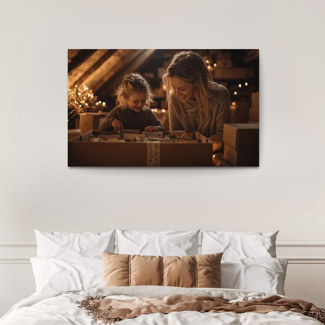 Treasured Keepsakes A Mothers Memory Box Canvas Paintings Frame