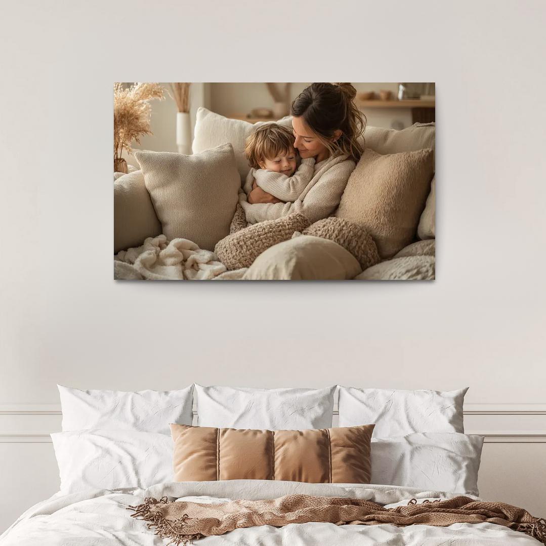 Cocoon Of Comfort A Mothers Safe Haven Custom Paintings Frame
