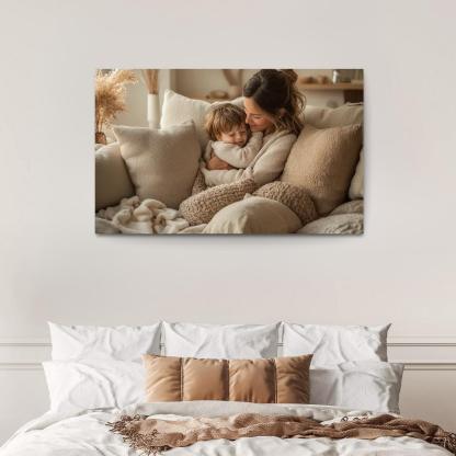 Cocoon Of Comfort A Mothers Safe Haven Custom Paintings Frame