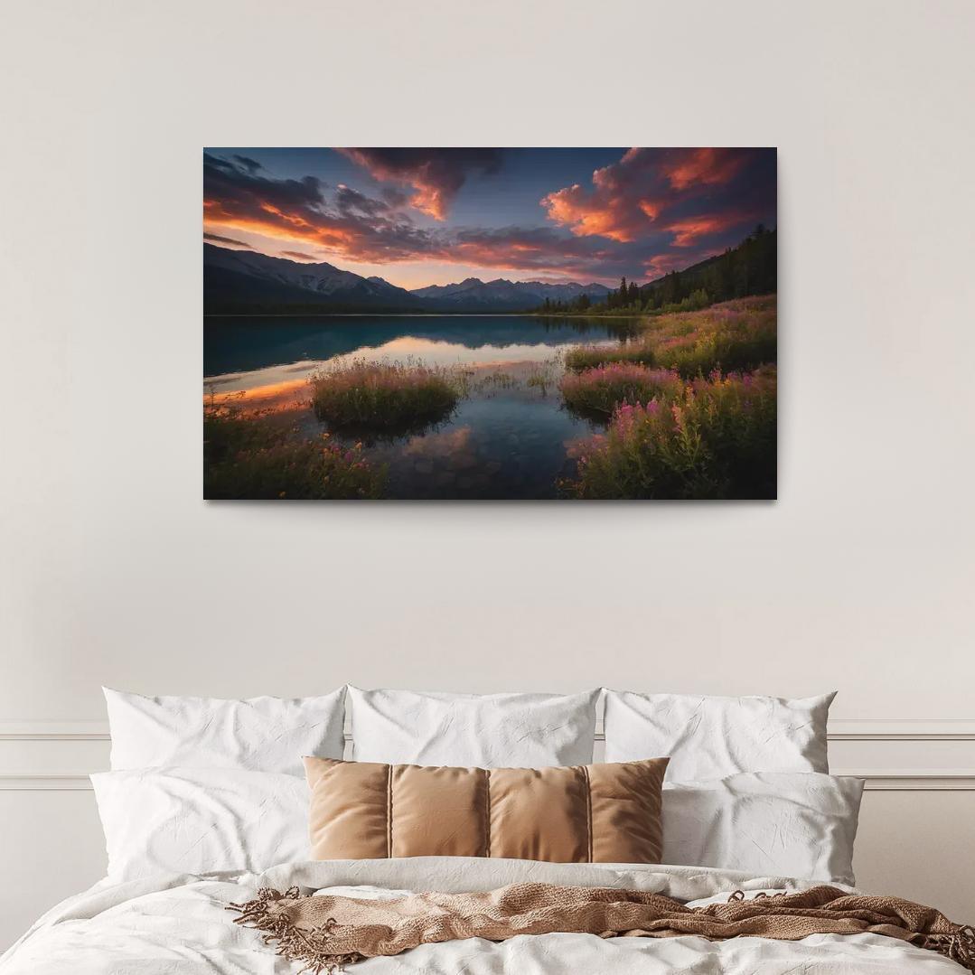 The Ethereal Glow Of Celestial Waters Oil Paintings Frame