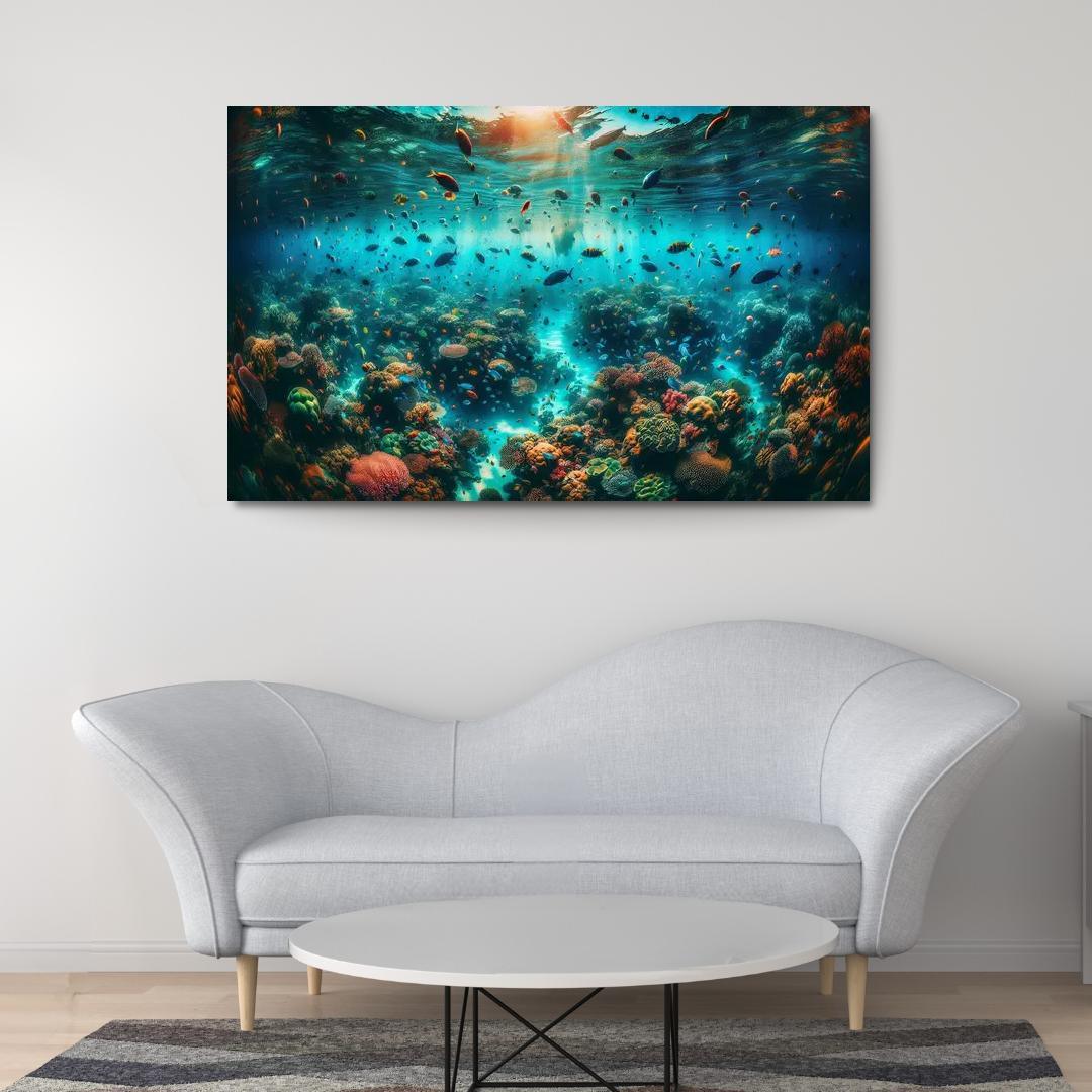 Coral Sanctuary Underwater Wonderland Custom Paintings Frame
