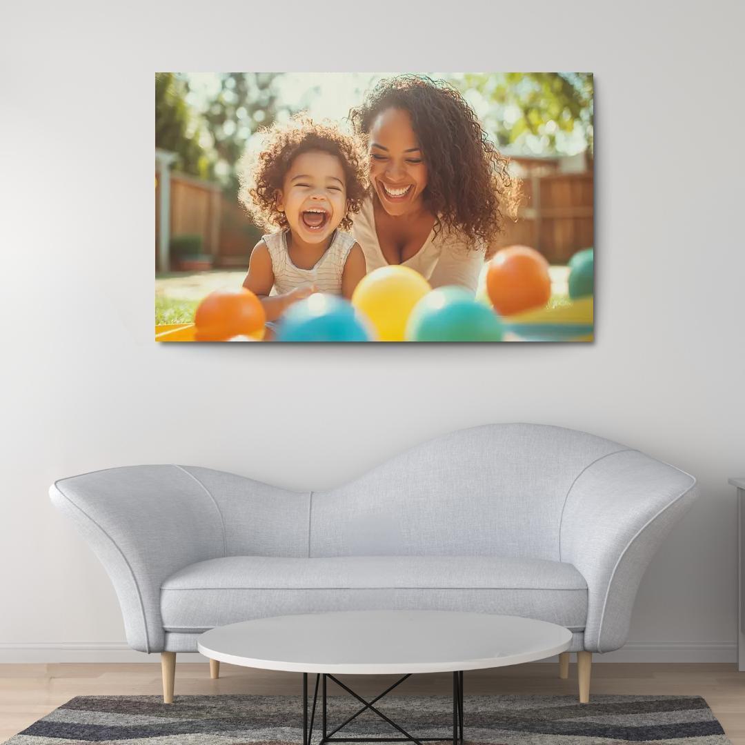 Echoes Of Laughter Celebrating Joy Custom Paintings Frame