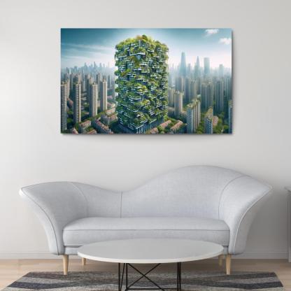 Vertical Forests Custom Paintings Frame