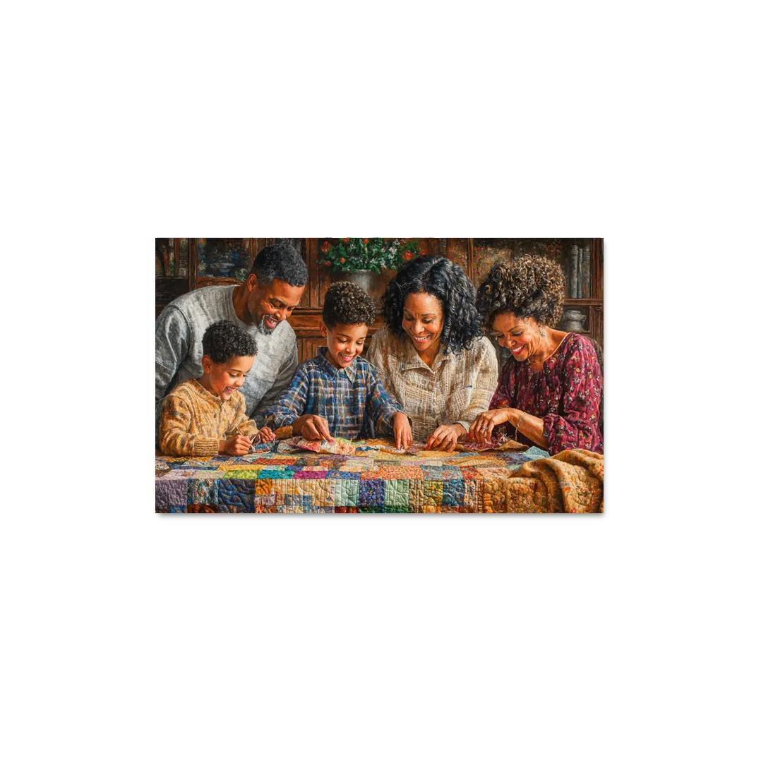 A Quilt Of Memories Stitched With Love Modern Paintings Frame