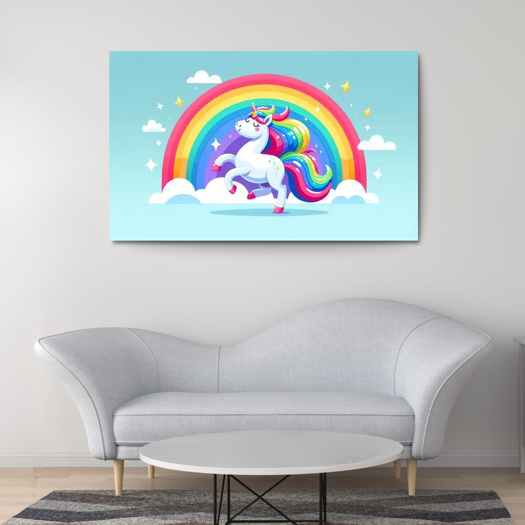 Magical Unicorn Modern Paintings Frame
