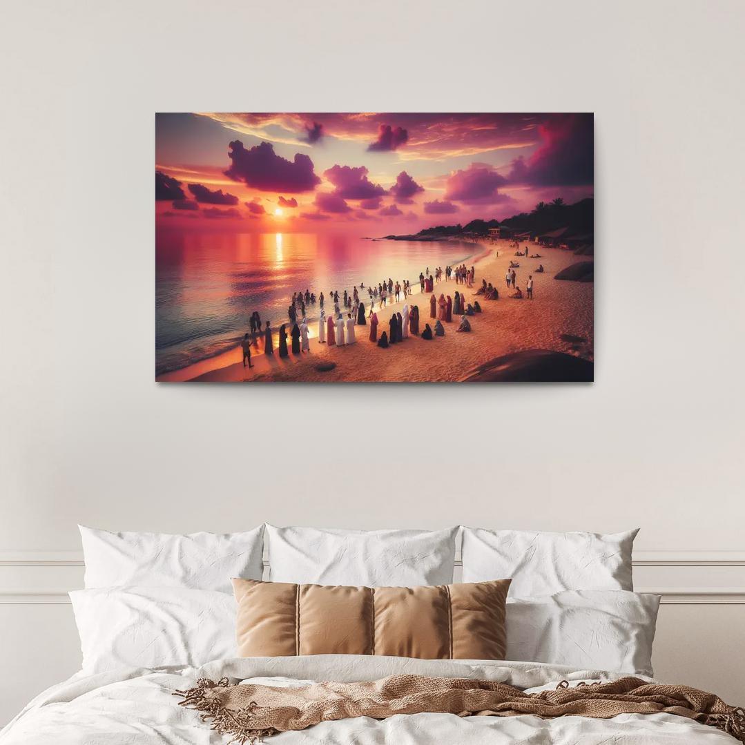 Sunset Glade Evening Retreat Abstract Paintings Frame