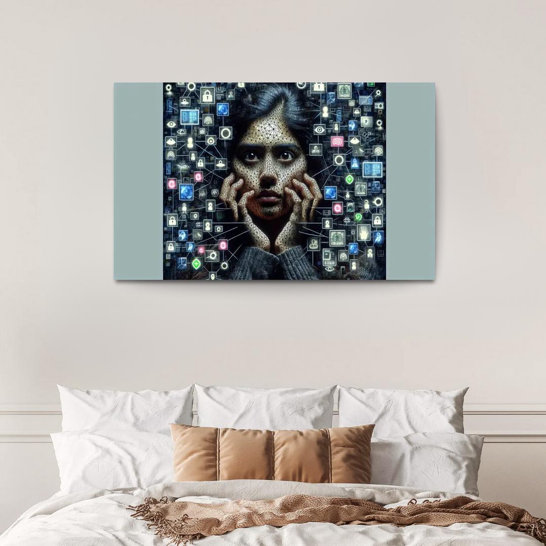 Digital Shadows Privacy In The Modern World Custom Paintings Frame