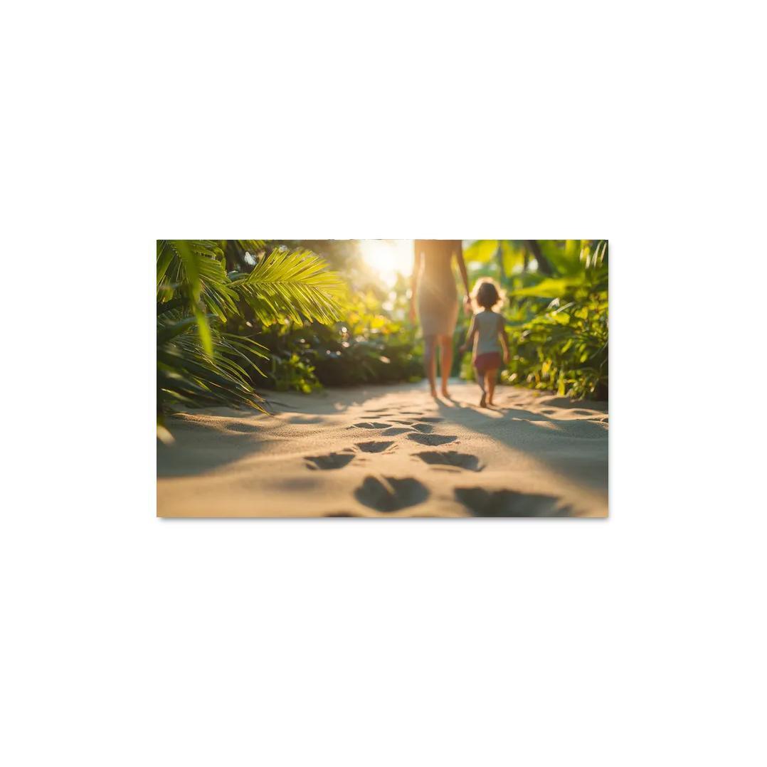 Footprints On The Path A Mothers Journey Custom Paintings Frame