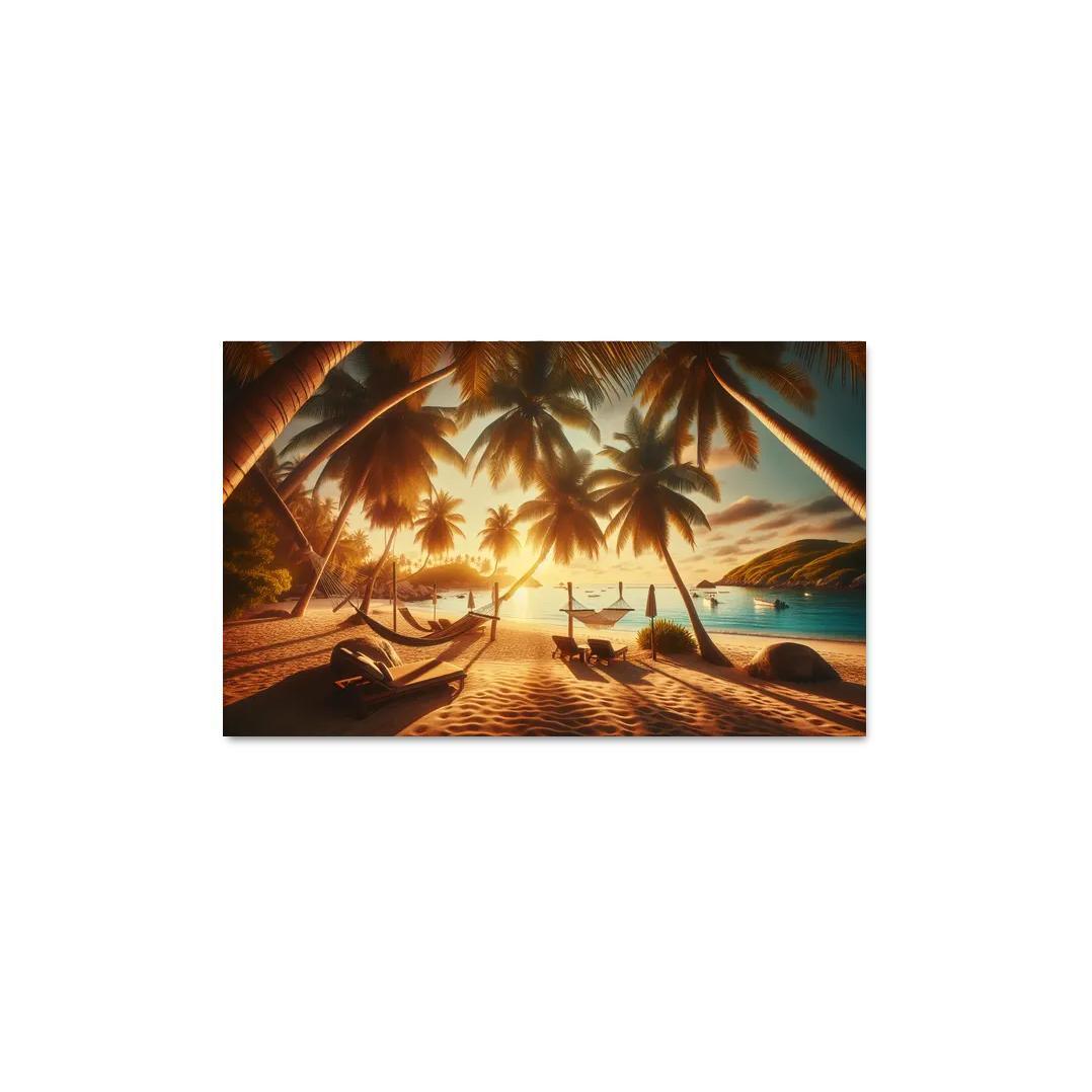 Palm Paradise Relaxation Hub Premium Artwork Frames