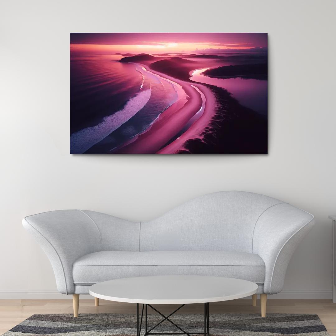 Violet Cove Enchanted Sunrise Spot Custom Paintings Frame