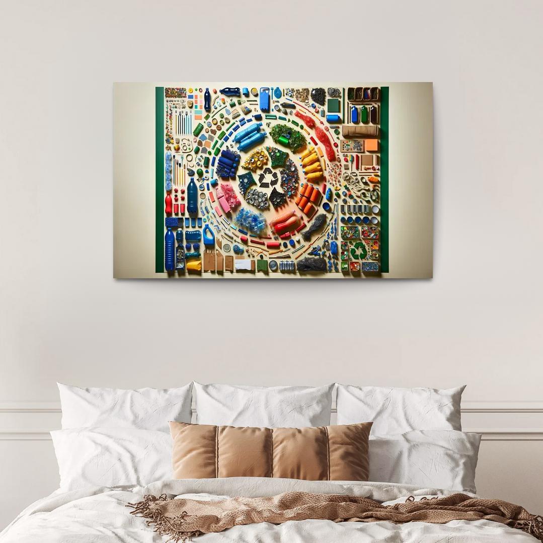 The Cycle Of Waste Advocating For A Circular Economy Multi-panel Paintings