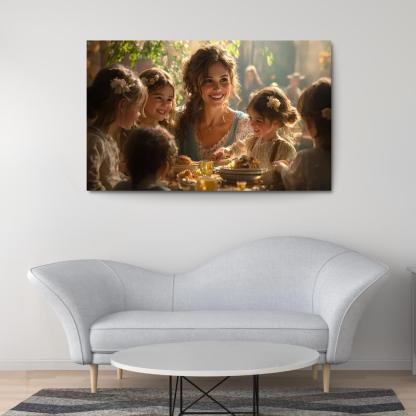 The Heartbeat Of The Family A Mothers Love Custom Paintings Frame