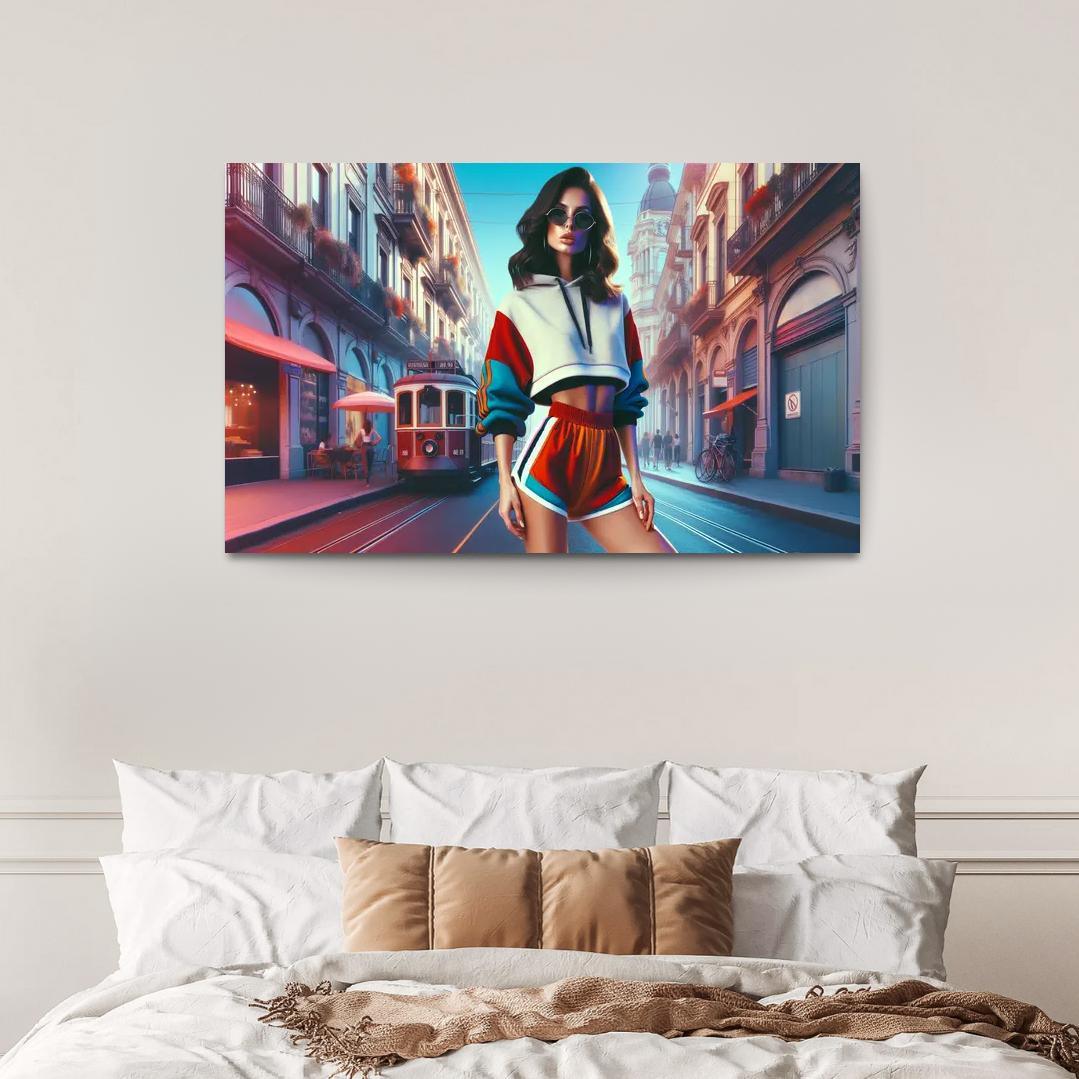 Retro Sport Vintage Athletic Wear Multi-panel Paintings
