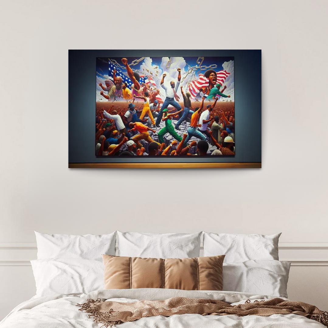 Walls Of Justice The Fight Against Racial Inequality Multi-panel Paintings