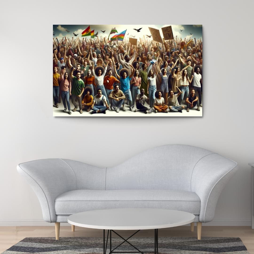 Voices Of The Future Youth Activism And Change Multi-panel Paintings