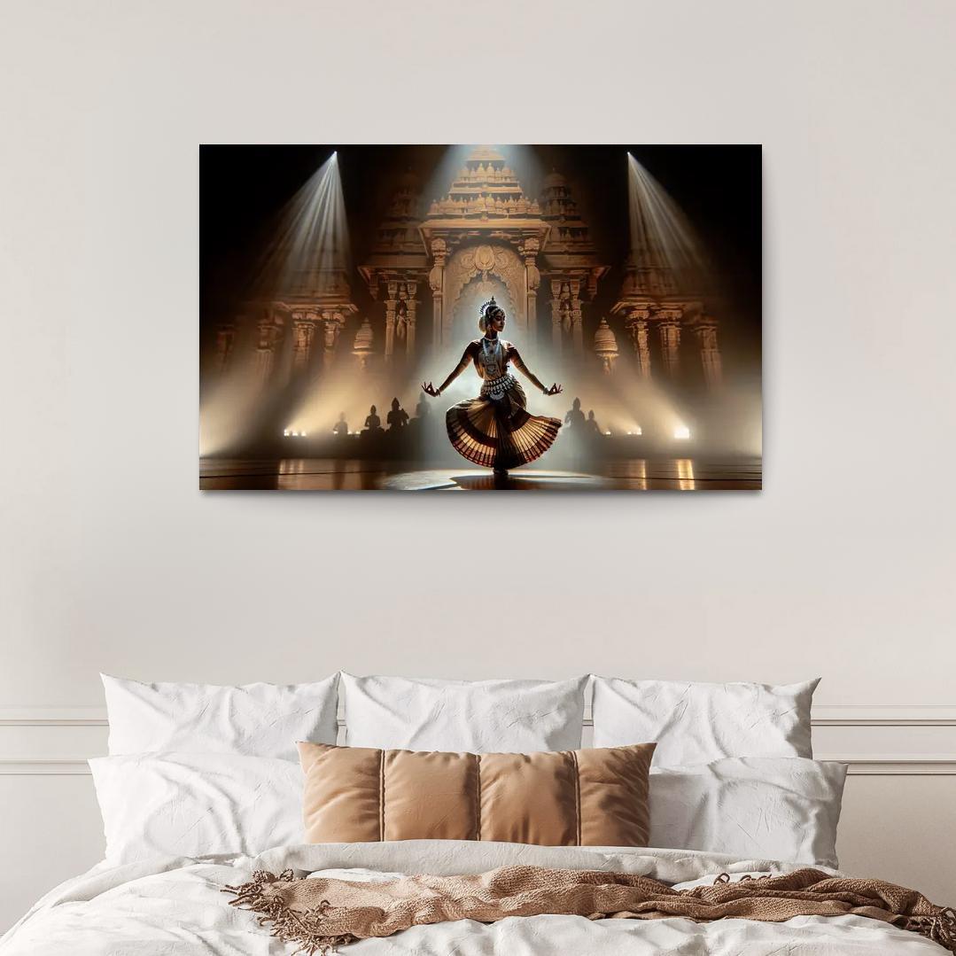 Odissi The Sacred Dance Of Odisha Modern Paintings Frame