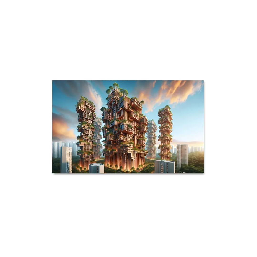 Timber Towers Custom Paintings Frame