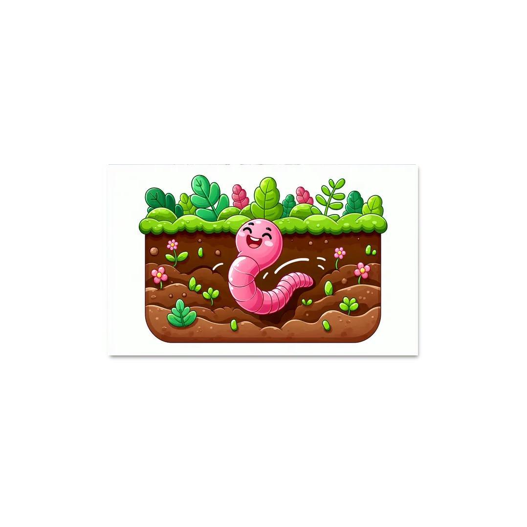 Wiggly Worm Modern Paintings Frame