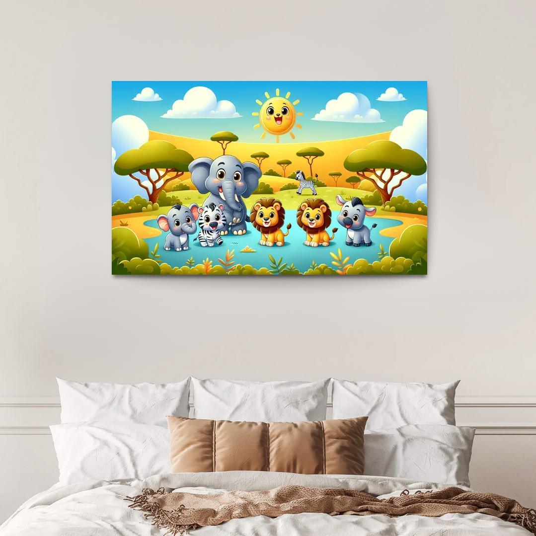 Playful Safari Expedition Premium Artwork Frames